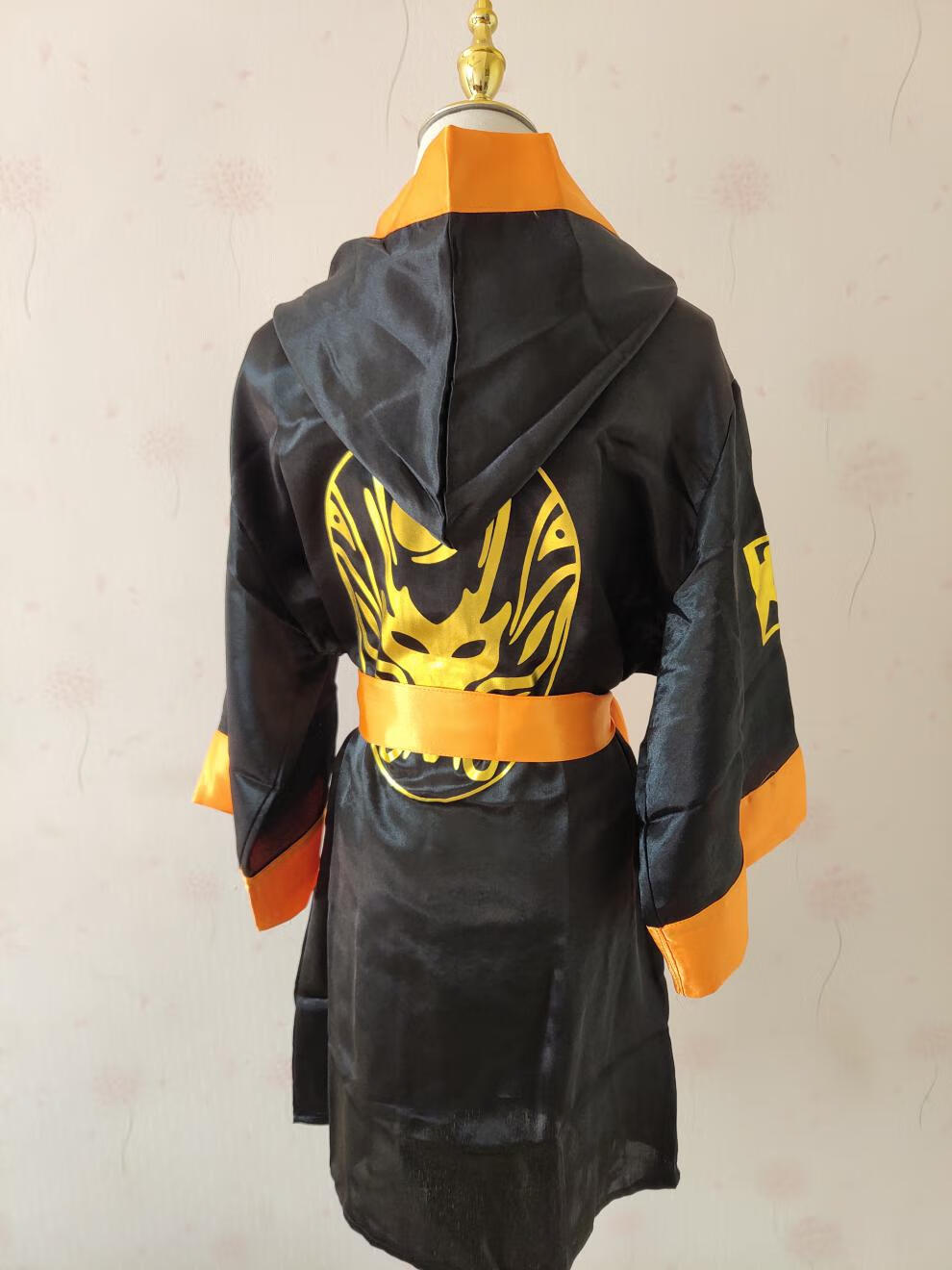 同款拳击比赛出场服格斗搏击披风泰拳散打连帽战袍 草绿色 #25