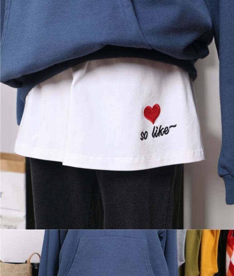 卫衣屁帘子内搭假两件冬季打底下摆屁屁帘小屁帘裙遮屁帘大码百搭 k77