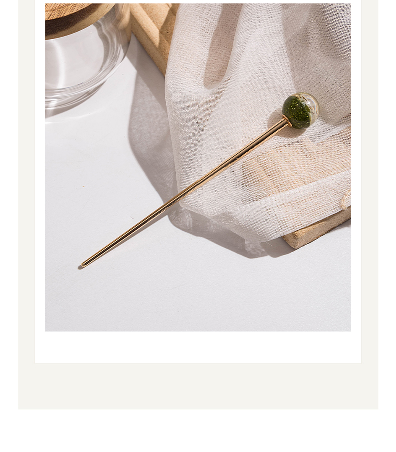 haoba 韩国发簪少女简约现代丸子头日常盘发器百搭古风钗子优雅气质