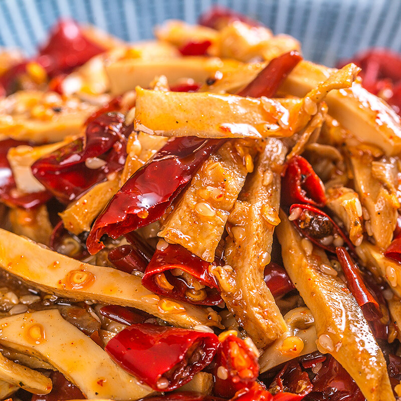 香辣黄喉即食零食100g四川特色卤味休闲小吃香辣味