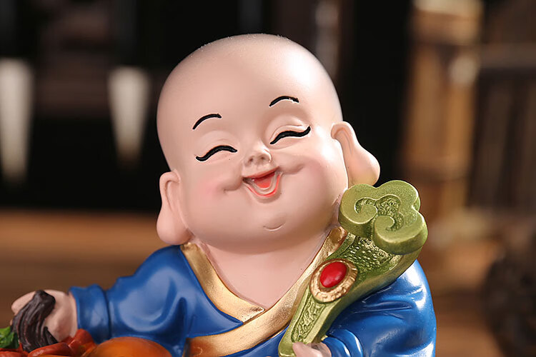 好货上新可爱小和尚摆件小沙弥禅意书房客厅酒柜办公室桌面装饰品家居