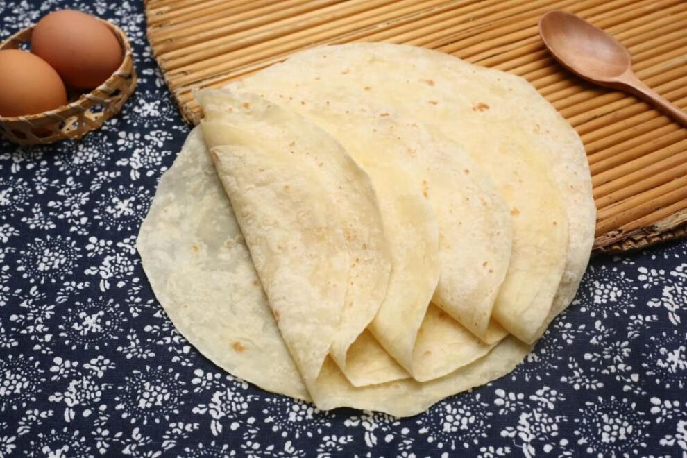 山东特产卷饼面饼农家手工单饼烙馍饼薄饼皮墨西哥鸡肉卷 北草堂 25张