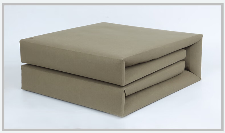 军训被 内务定型军绿色被子豆腐块模型帆布热熔棉被褥军训叠被神器