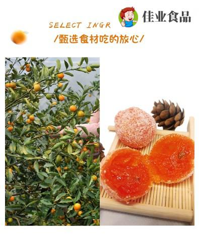 新疆果满天山散装正宗天山雪桔冰糖金桔干500g特大果罐装橘子零食特级