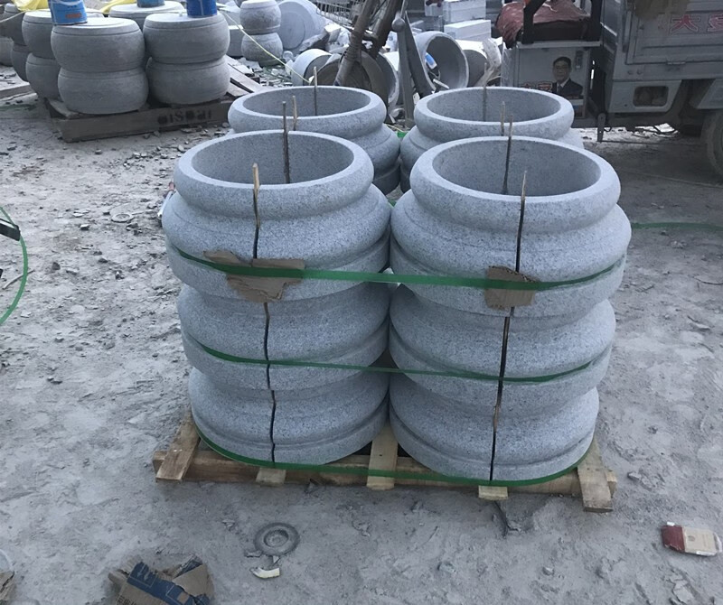 花岗岩空心石雕柱墩子柱础石青石柱脚石柱顶石样式可定制 空心直径32