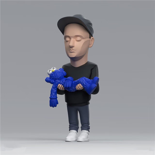 kaws潮牌冠希藤原浩村上隆ow主理人物雕塑潮流人偶摆件公仔 tinker