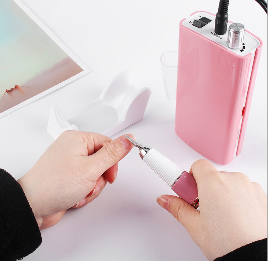 日本美甲店充电打磨机电动修甲磨甲工具便携蓄电指甲卸甲机器 标配