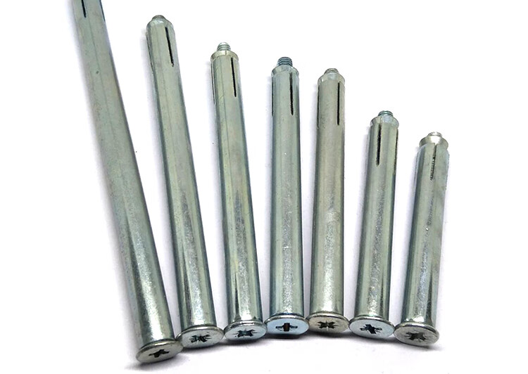 沉头平头十字内膨胀螺丝门窗平顶机丝68mm国标m6m8660打孔10实长5440