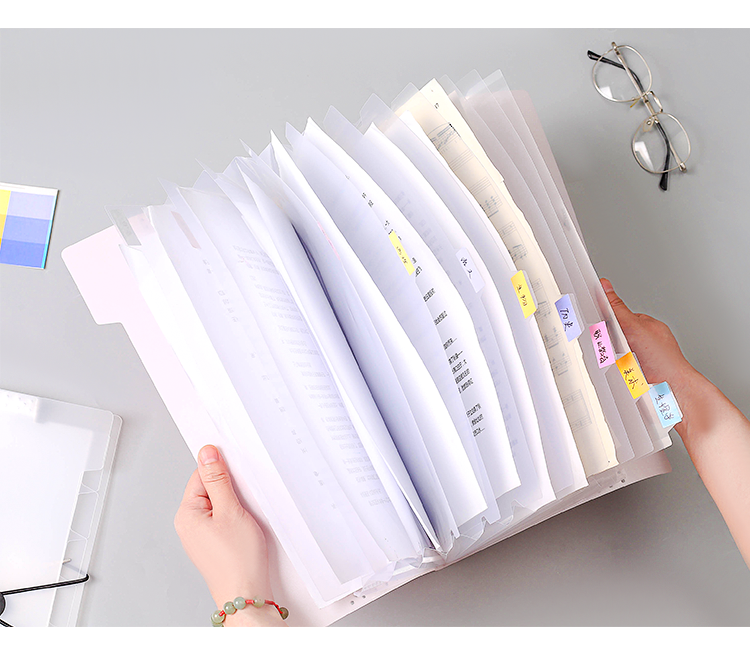 ya4文件夹多层装卷子文件试卷收纳袋学生用手提风琴包大容量分类夹