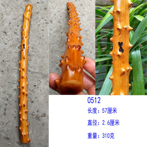 檬子木棍 贵州檬子木刺棍短棒长手把件文玩防身棒敲腿工艺品摆件sn