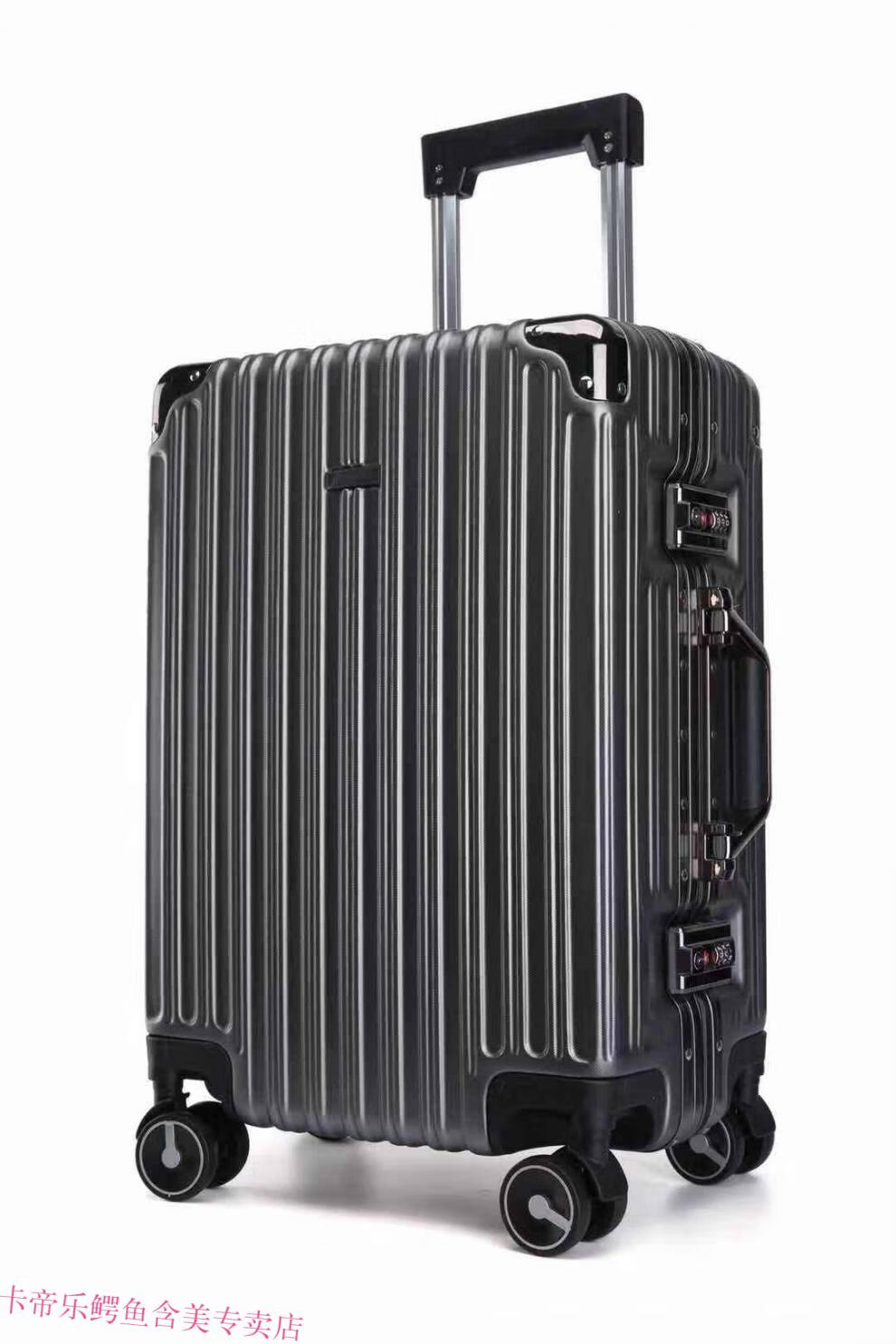 卡帝乐鳄鱼(cartelo) 铝框拉杆箱24吋学生行李箱20吋万向轮密码旅行