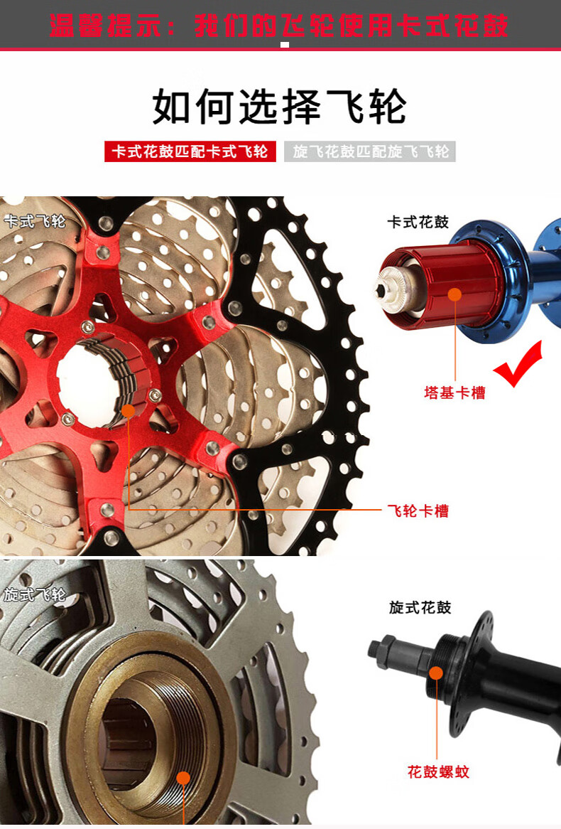 bolany山地车飞轮8速32t-12速50t自行车飞轮变速齿轮塔轮卡式飞轮 11