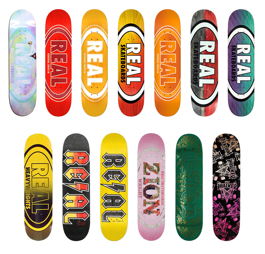 新款美国real滑板8.