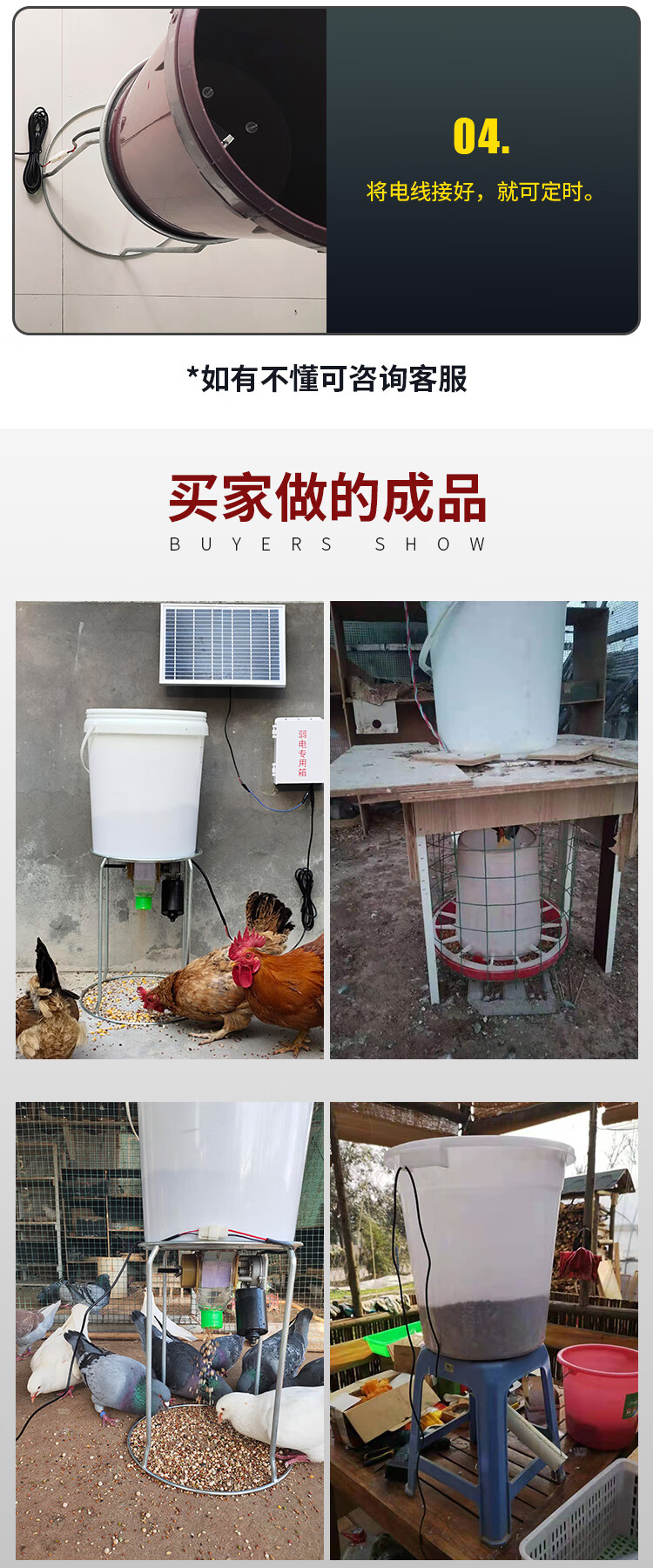 鸽子用品自动喂食器定时定量投食器喂料机信鸽观赏鸽鸡鸭鹅狗鱼猫