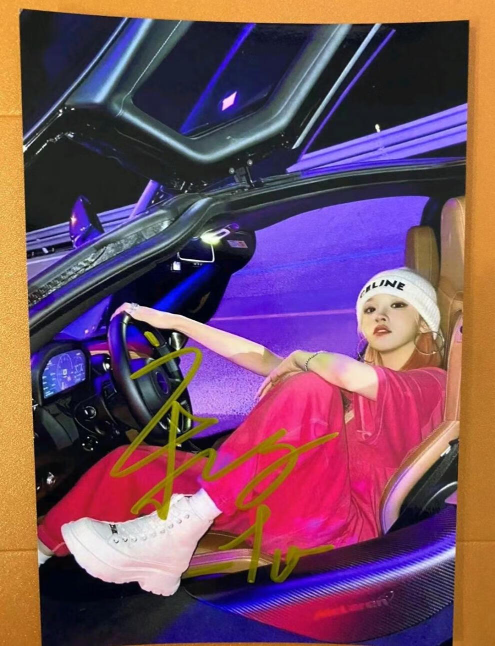 宋雨琦海报宋雨琦亲笔签名照片 非印刷 时尚周边保真亲笔签名朋友生日