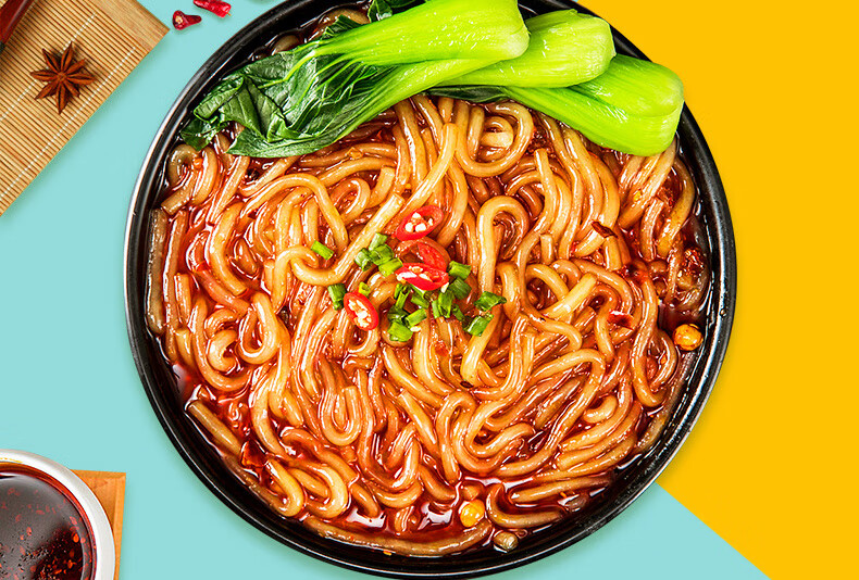 懂大师酸辣粉桶装粗粉条187克6桶大分量红薯粗粉条方便食品老母鸡汤味