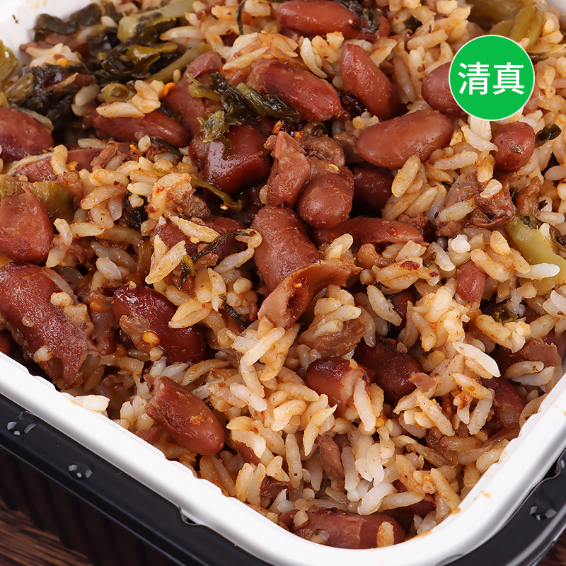 自热煲仔米饭云南菌菇牛肉干锅鸡肉红豆拌饭即食方便速食食品 酸菜