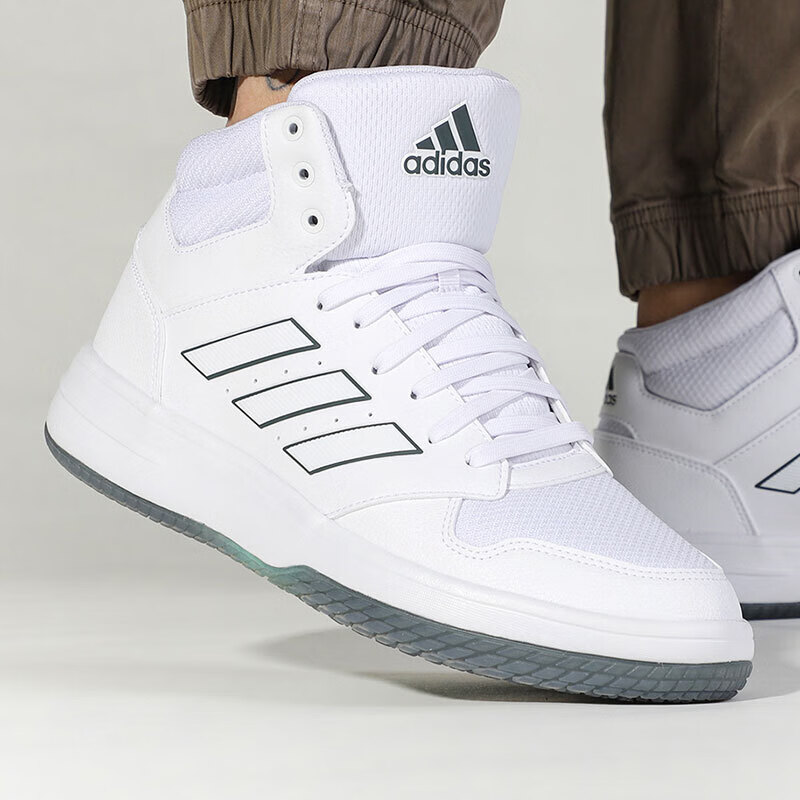 adidas阿迪达斯男鞋春季新款高帮运动鞋场上训练透气休闲篮球鞋fy6000