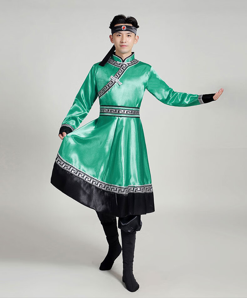 蒙古服装蒙古男蒙族舞蹈演出服内蒙古草原舞女少数民族现代舞蒙族服饰