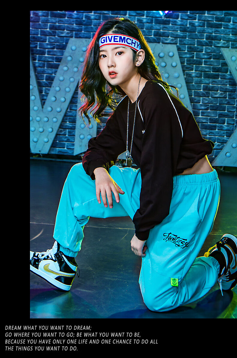 【儿童元旦街舞演出服】男童嘻哈街舞套装女童宽松爵士舞hiphop演出服