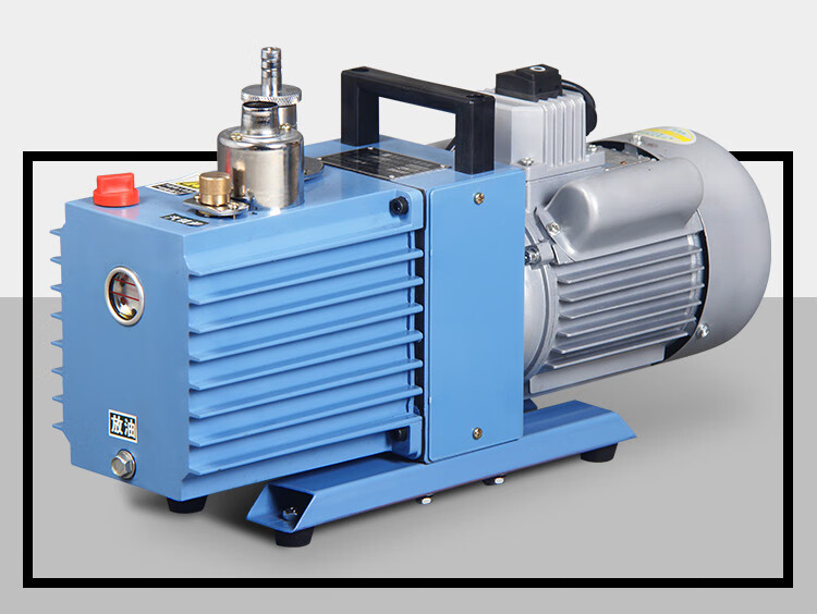 双级旋片式真空泵实验室工业用小型空调维修抽真空油泵2xz05抽速05ls