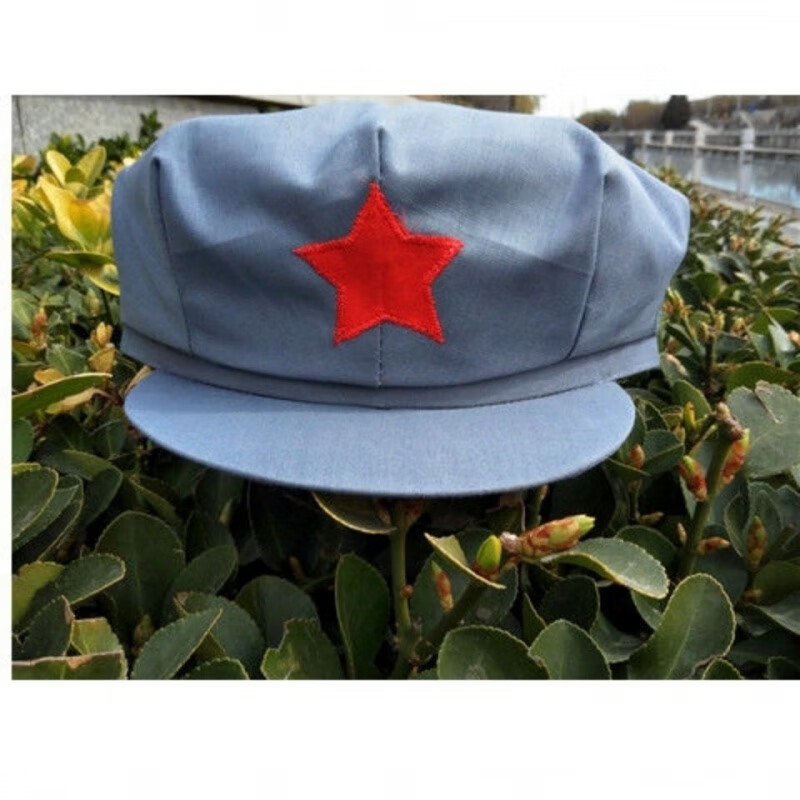 南厝新品八角帽子 男士绿军帽/帽/红军帽/解放帽 演出道具 五角星帽子