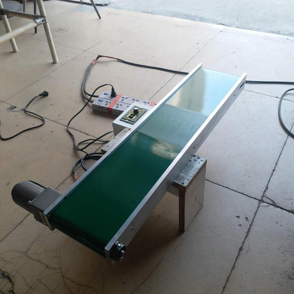 定制小型流水线微型皮带输送机桌面式输送带传送带迷你无脚架 总长300