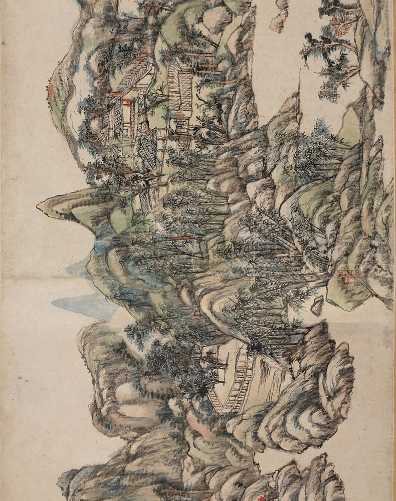 可狄清 王原祁 辋川图卷(全卷)纸本高清微喷手卷卷轴风景画装饰画横幅