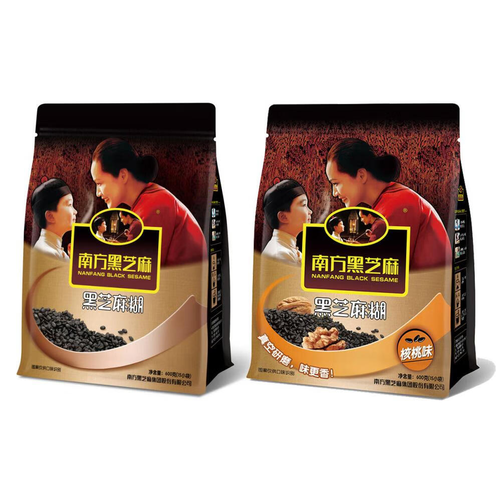 多买更便宜南方黑芝麻糊原味中老年蜂蜜红枣花生低糖核桃无糖低糖600