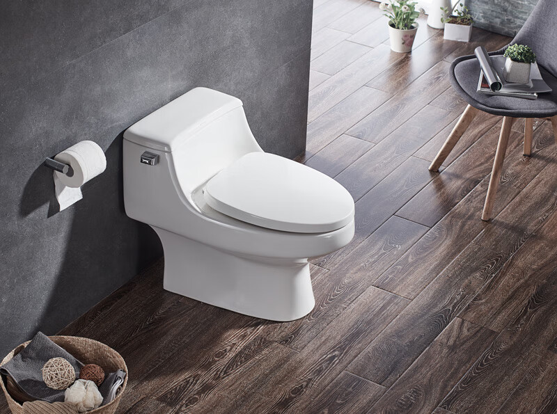 科勒卫浴卫生间家用节水防臭喷射虹吸式连体马桶坐便器30075t 30076t