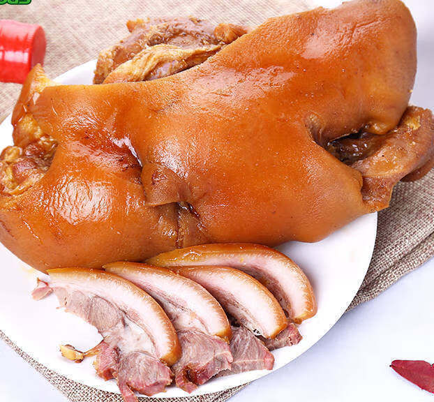 香卤猪头肉无骨净重2斤真空卤味500g酱卤猪脸肉小吃下酒菜 无骨半个猪