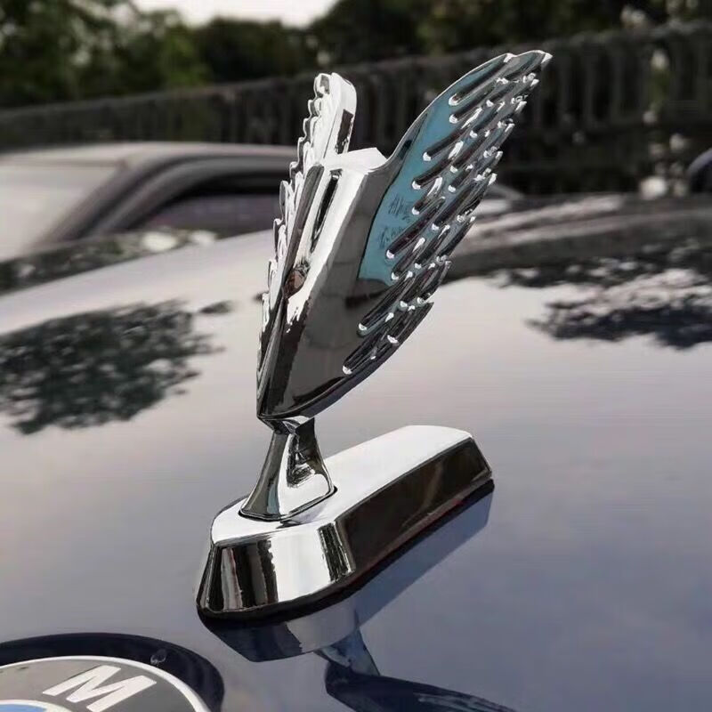 天使之翼翅膀飞鹰车外装饰3d立体前机盖立标引擎盖车标改装金属贴 3d