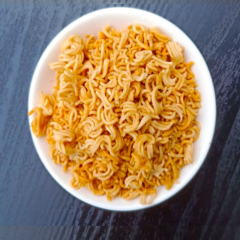 陕西汉中城固月亮牌面果干吃面方便面儿时的味老包装面果开袋即食