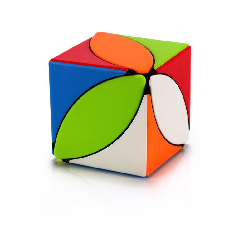 叶子魔方 枫叶魔方 泛新实色异形免贴纸叶子三叶草初学幼儿园培训玩具
