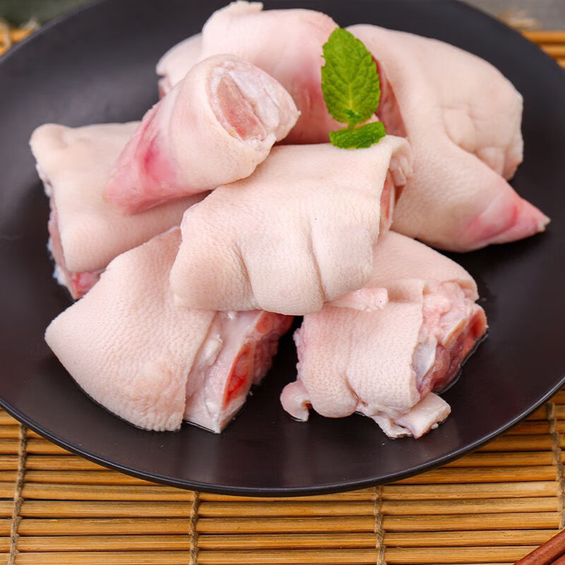 棠鲜生新鲜生鲜猪脚圈生猪蹄猪蹄块猪手新鲜现切脚圈块4斤装