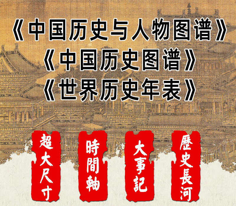 全3册中国历史图谱 世界历史年表 历史与人物图谱大事记时间轴华夏民族朝代文明研究编年史政权 摘要书评试读 京东图书