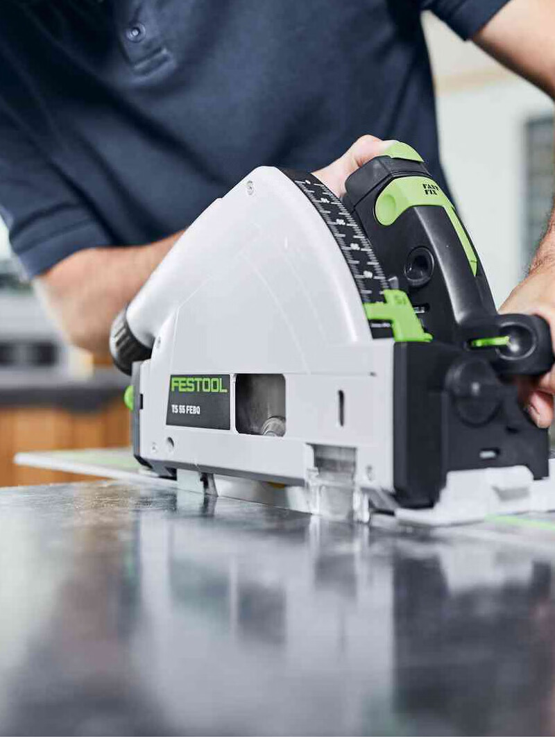 德国费斯托轨道锯电动工具ts55f电圆锯手提切割机切入轨道锯倒装手