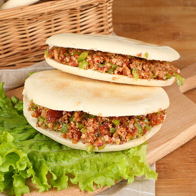 山东肉夹馍饼胚商用家用纯手工制作5斤约50个早餐饼白吉馍饼 11cm/34