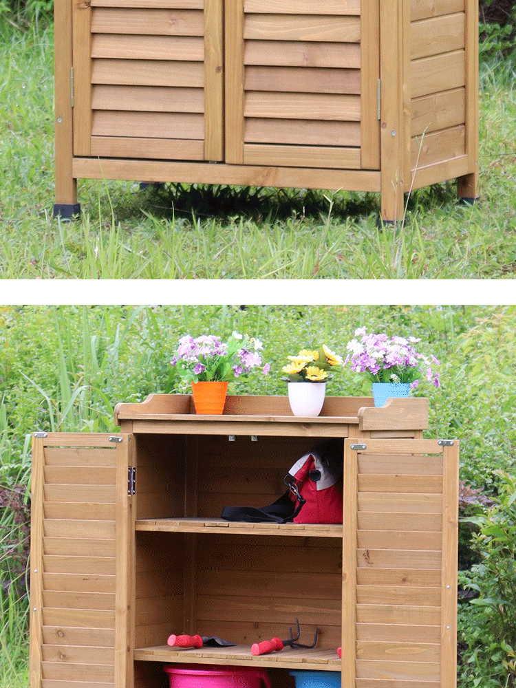 sivir鞋柜户外鞋柜别墅门口家用阳台大容量收纳柜防水防晒花园工具