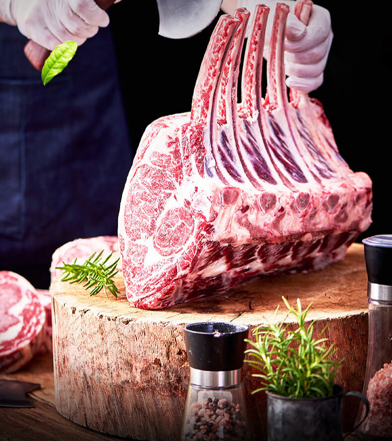 棠鲜生 战斧牛排 草饲新鲜 肉眼牛扒 牛肉生鲜 战斧牛排*4 战斧牛排