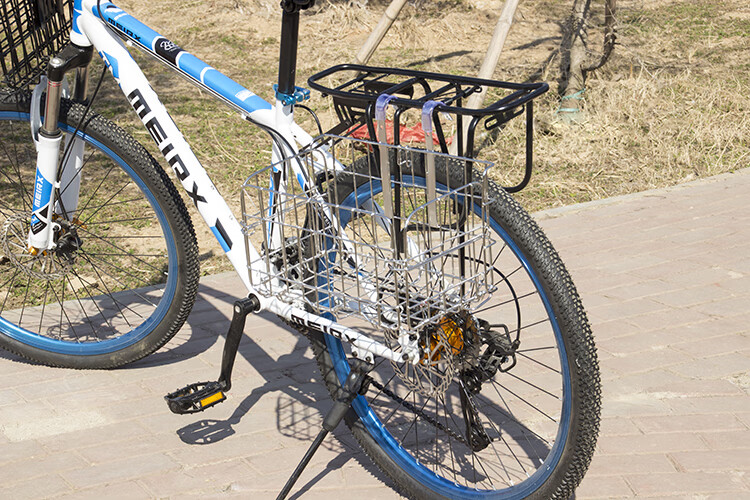 自行车侧挂筐 山地车自行车折叠车筐车篓篮子车篮前后挂侧挂菜篮加粗