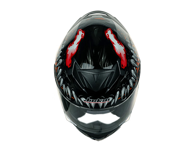 agv头盔男电动摩托车四季机车全盔安全帽女士头尾翼防雾夏天奎 毒液