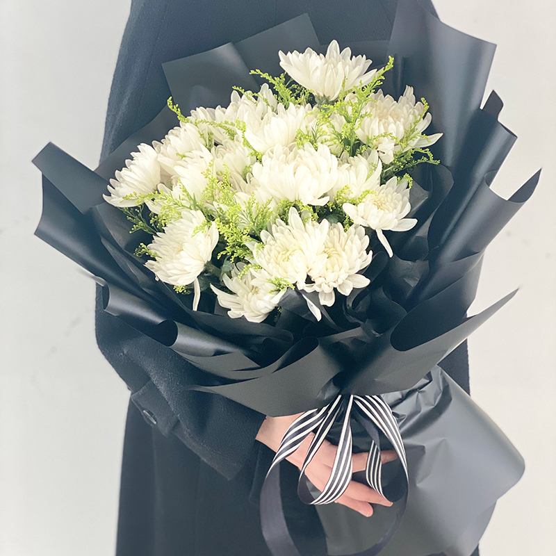 钰尚清明节北京菊花花束鲜花速递同城东城朝阳丰台海淀昌平祭奠送花店