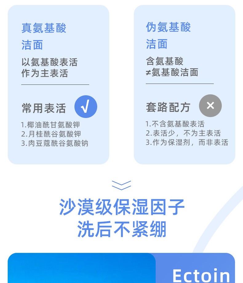 荷诺益生菌氨基酸洗面奶120g弱酸控油深层清洁温和无添加不紧绷清爽