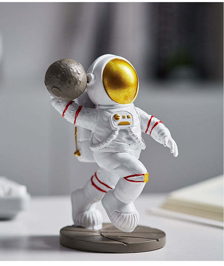 北欧风宇航员太空人摆件办公桌治愈系装饰品男孩生日个性礼物 扣篮款