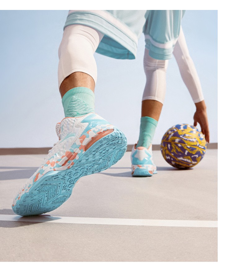 【kt3 team】安踏篮球鞋男kt汤普森外场实战运动鞋中帮皮网面篮球鞋