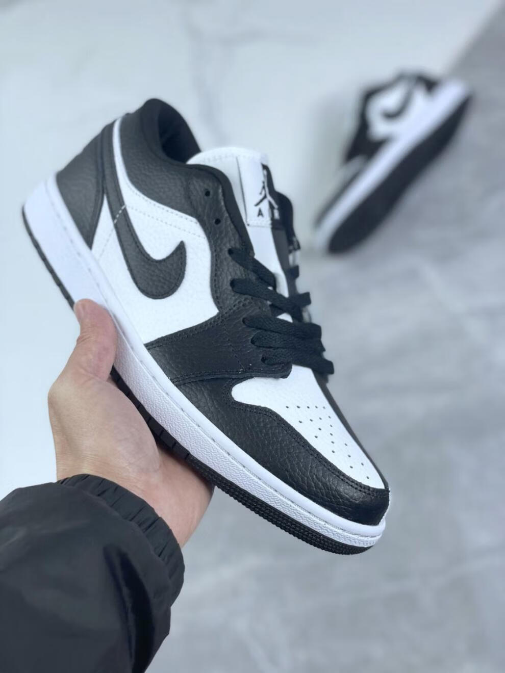 店】lowse黑白熊猫小丑低帮情侣休闲dr0502-101 阴阳白黑鸳鸯 aj1low