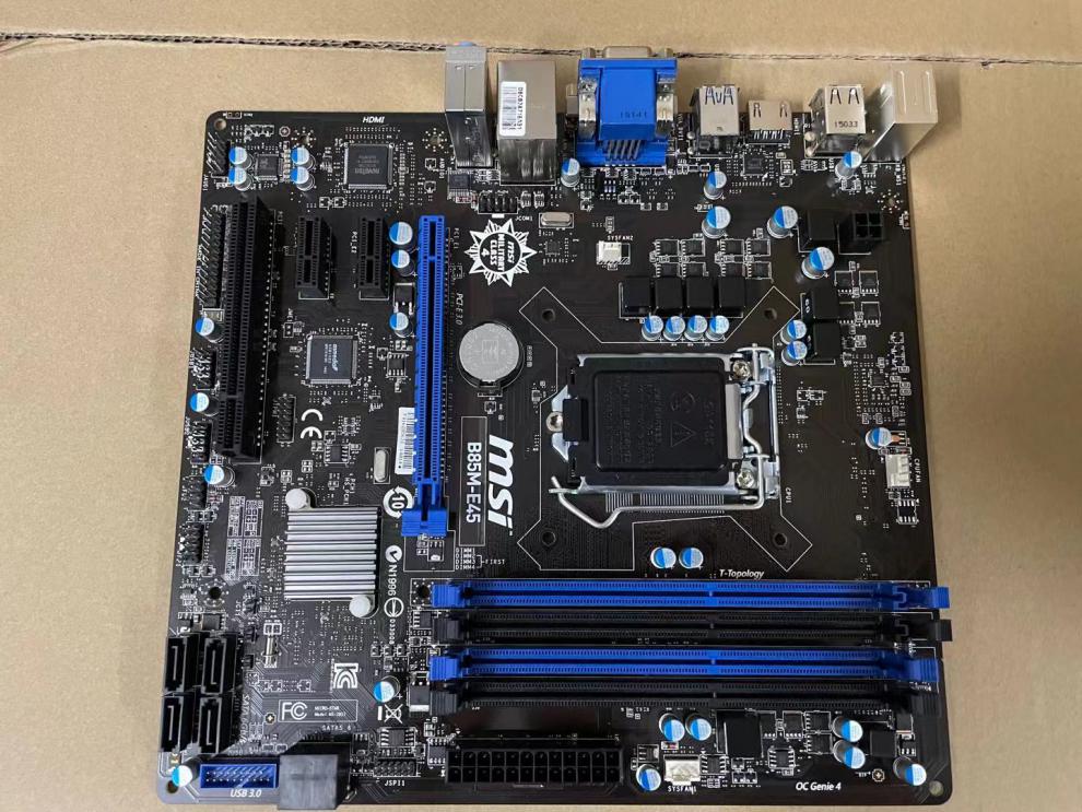 库存全新msi/微星 b85m-e45 b85m-ie35 小板 支持4590 4790 黑色