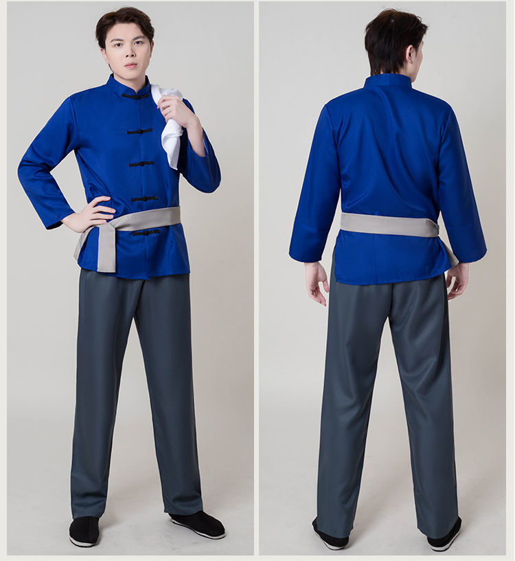 农村农民装平民百姓服王二小阿宝演出服装民国老爷爷衣