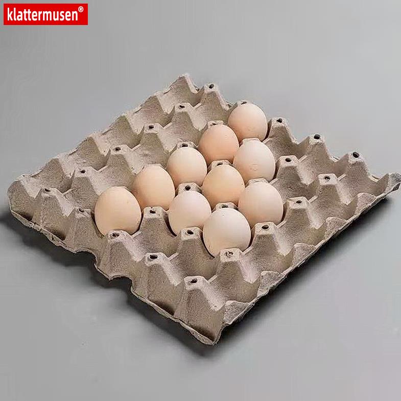 帝兰慕 枚纸浆鸡蛋托盘包装盒纸托盘幼儿园运输蛋托 m83-普通白色()蛋
